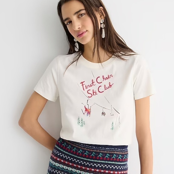 J crew first chair broken in jersey tee shirt - Picture 1 of 3